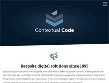 Tablet Screenshot of contextualcode.com